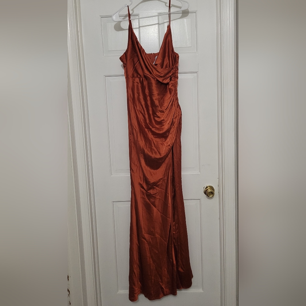 Monet Satin Gown, Baltic Born
